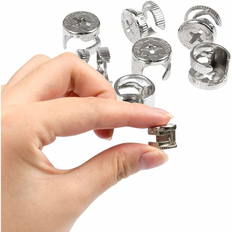 Cam Fittings 50 Pair Furniture Cabinet Panel Connection Ø15Mm Invisible Connector For Kitchen Cabinet, Cupboard, Wooden — image 2
