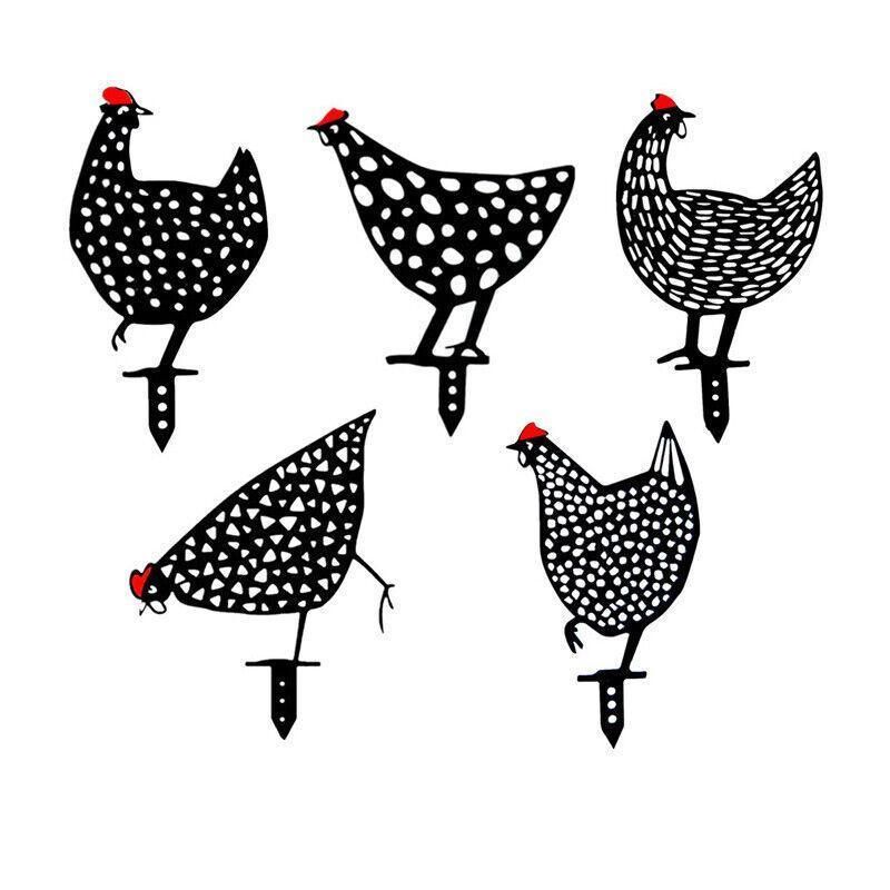 Garden Ornaments Chicken Yard Art Garden Backyard Lawn Decor Gift Easter Deco - A — image 3