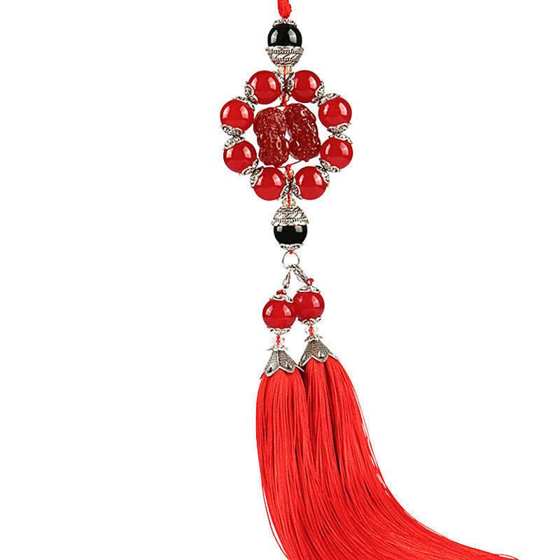 Car Pendant Qilin Red Agate Style โ image 3