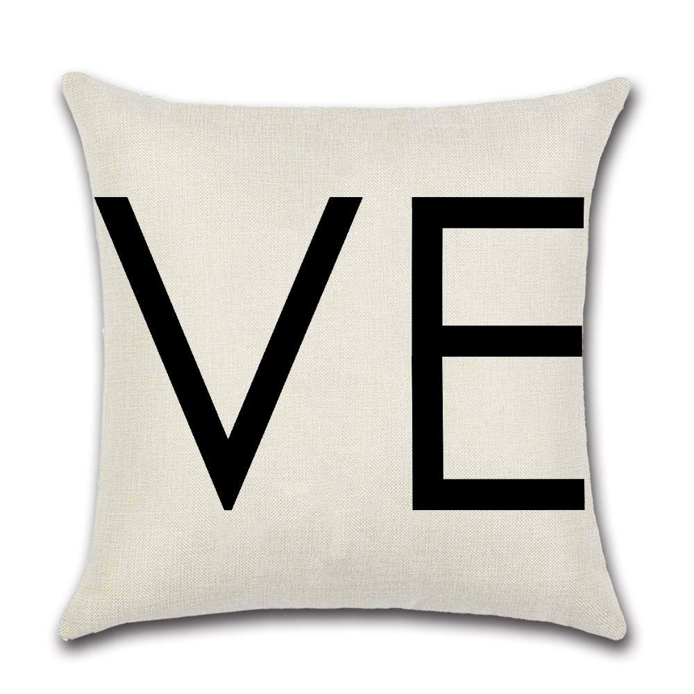 Valentines Day Pillow Covers 18x18 Set of 2 Valentines Day Decor for Home Black and White Love Pillows Decorative Throw — image 3