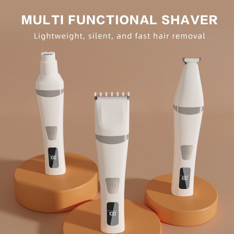 Rechargeable Pet Hair Clipper with LED Display Green - 32mm Wide Blade, Type-C Charging, Cordless Dog & Cat Grooming Trimmer for Home Pet Hair Cutting โ image 2