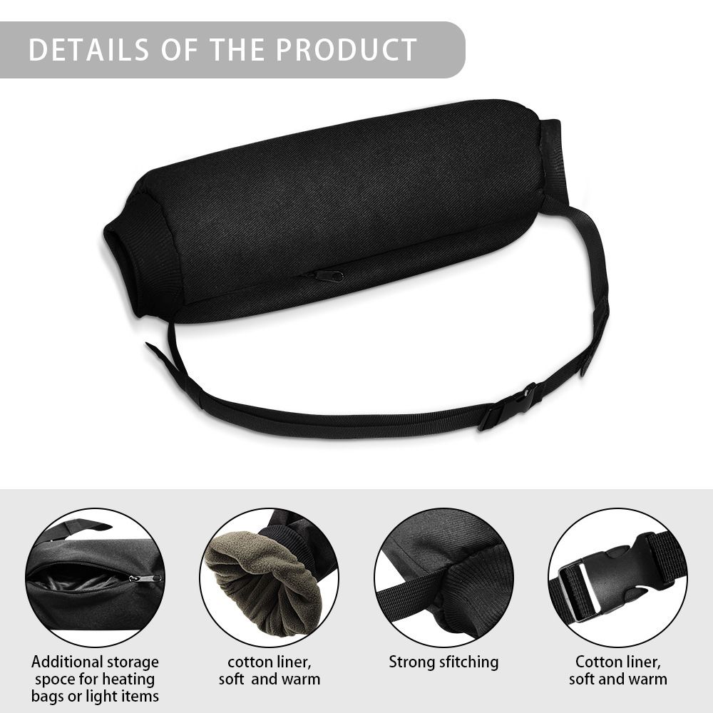 Football Hand Warmer Pouch Reusable Hand Warming Muff with Zipped Pocket and Adjustable Strap for Cold Weather, Hand Warmer Bag for Football, Baseball, Hiking โ image 2