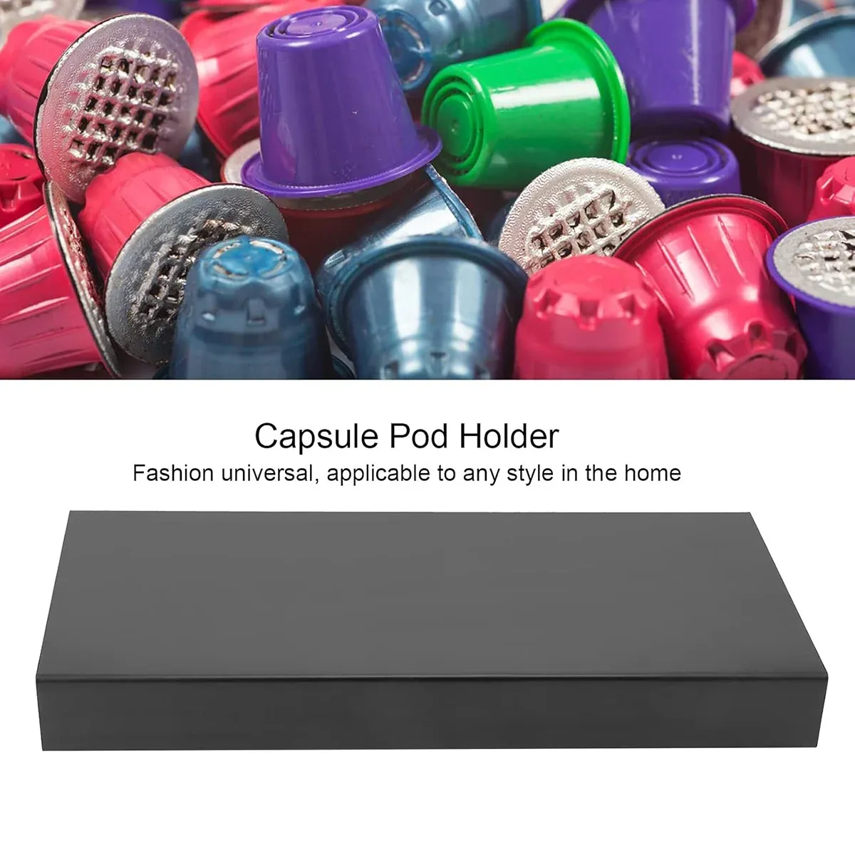 Coffee Pod Storage Rack with Drawer 40 Pods Capacity Countertop Space Saving — image 4