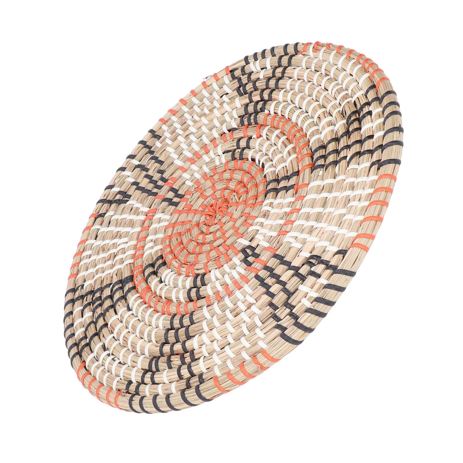 Insulation Pad Nordic Straw Woven Placemats Heat Insulation Pads Homestay Wall DecorationS — image 6