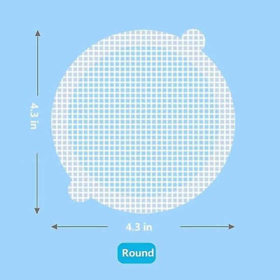 30-pack hair traps - Mesh filter - Strong self-adhesive drain hair trap - Suitable for bathrooms, bathtubs and balconies - Anti-clogging (round) โ image 4