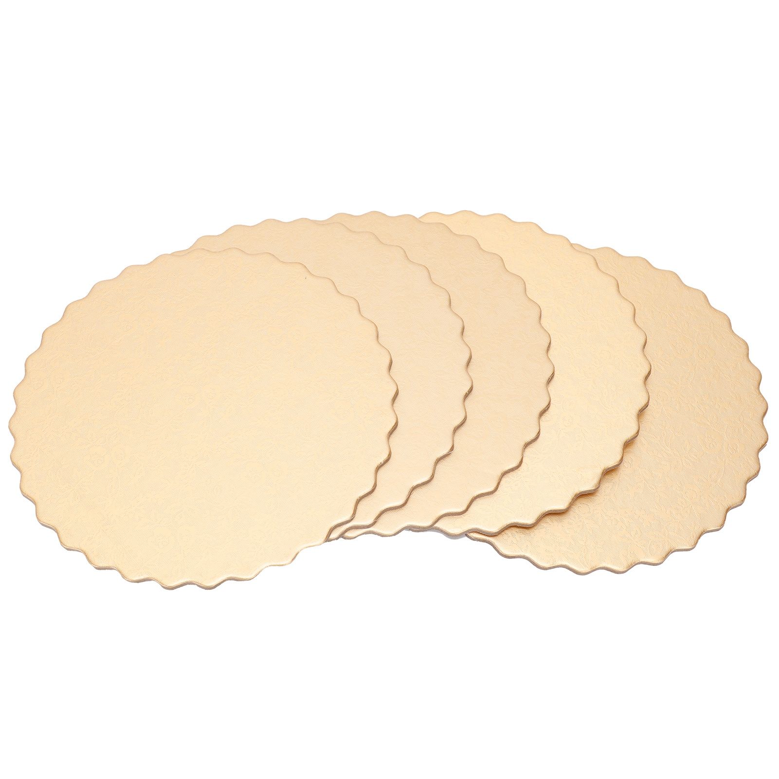 10PCS Double Sided Pattern Round Cake Boards Reusable Cake Trays for Wedding Birthday Party(12 pouces ) β image 4