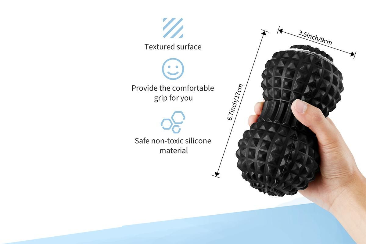 Vibrating Roller Massager Electric Massage Ball Back Foot Muscle Pain Relief-Black โ image 5