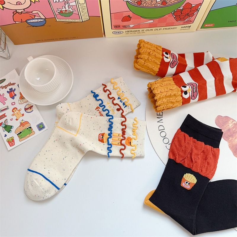Womens Girls Novelty Funny Crew Socks Cute Animal Bear Socks for Girl's Gift with different colors and patterns — image 2