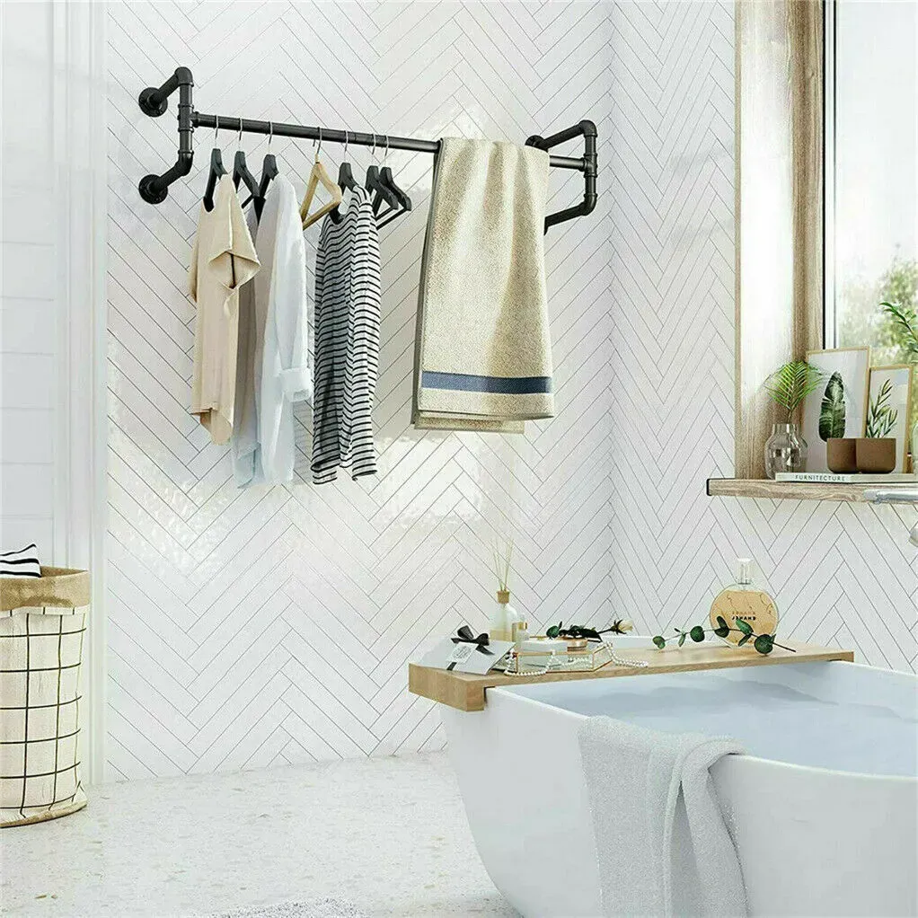 Iron Wall Mounted Clothes Rack Garment Display — image 5