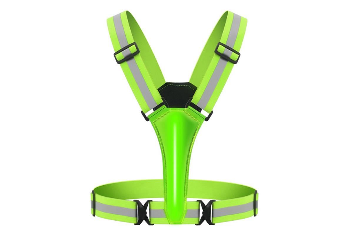LED Reflective Vest Running Gear USB Rechargeable LED Light Up Vest High Visibility with Adjustable Waist and Shoulde for Night Walking Cycling, High โ image 5