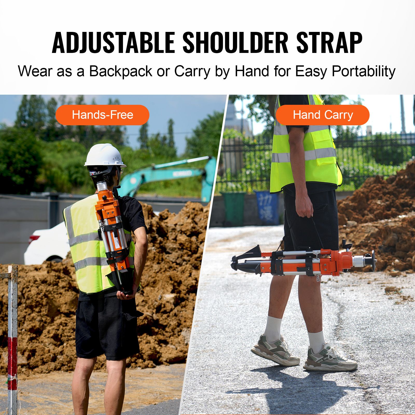 Laser Level Tripod Stand 5/8"-11 Thread 27.16-67.71 in Height Adjustment — image 5