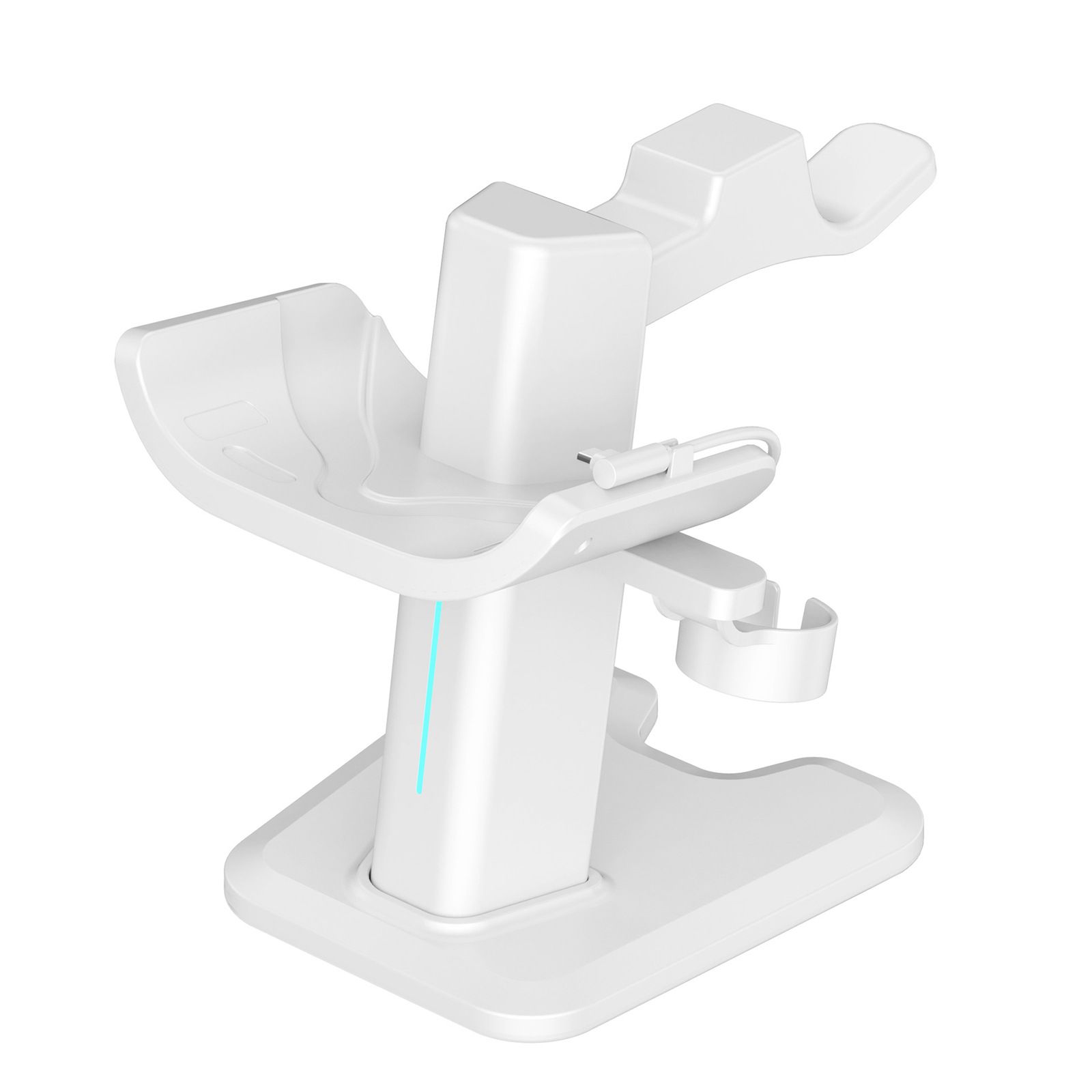 VR Display Stand Compatible with Headset Controllers Desk Stand Organizer, Charging Dock Station for VR Headset Accessories