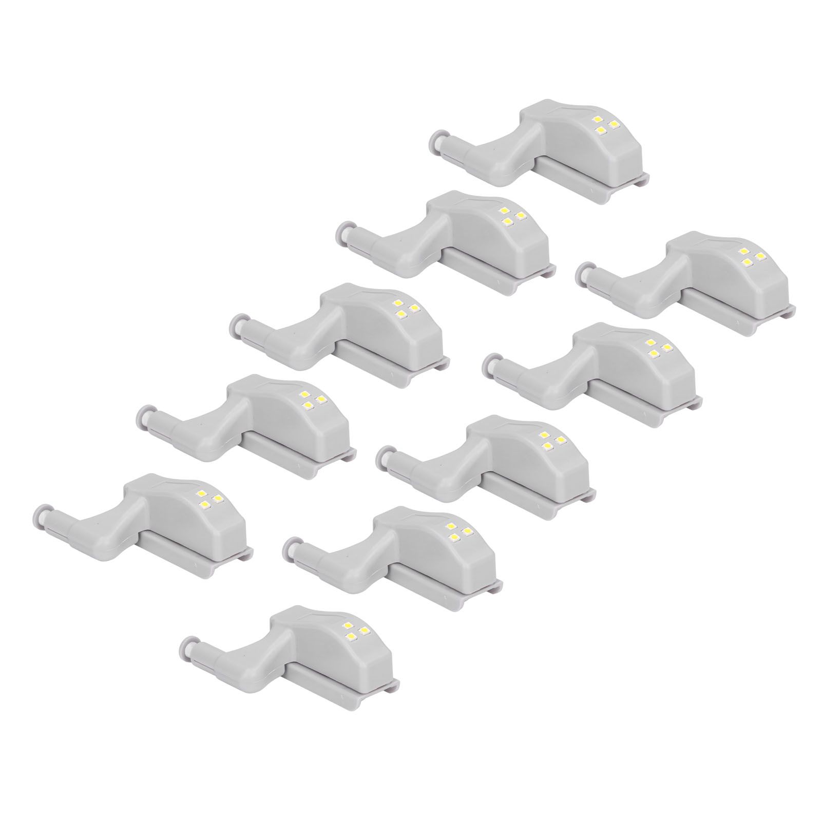 10pcs LED Cabinet Inner Hinge Sensor Light Bedroom Closet Wardrobe Cupboard Night Light โ image 5