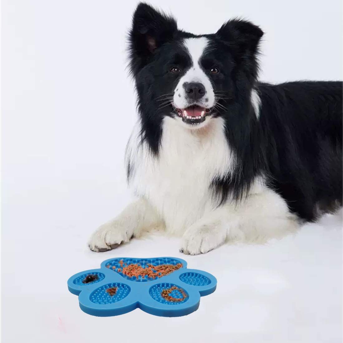 Dog Lick Pad, Dog Feeding Mats Slow Eating Dog Mat with Super Suction for Dog Licking Peanut Butter, Pet Bathing, Grooming — image 4