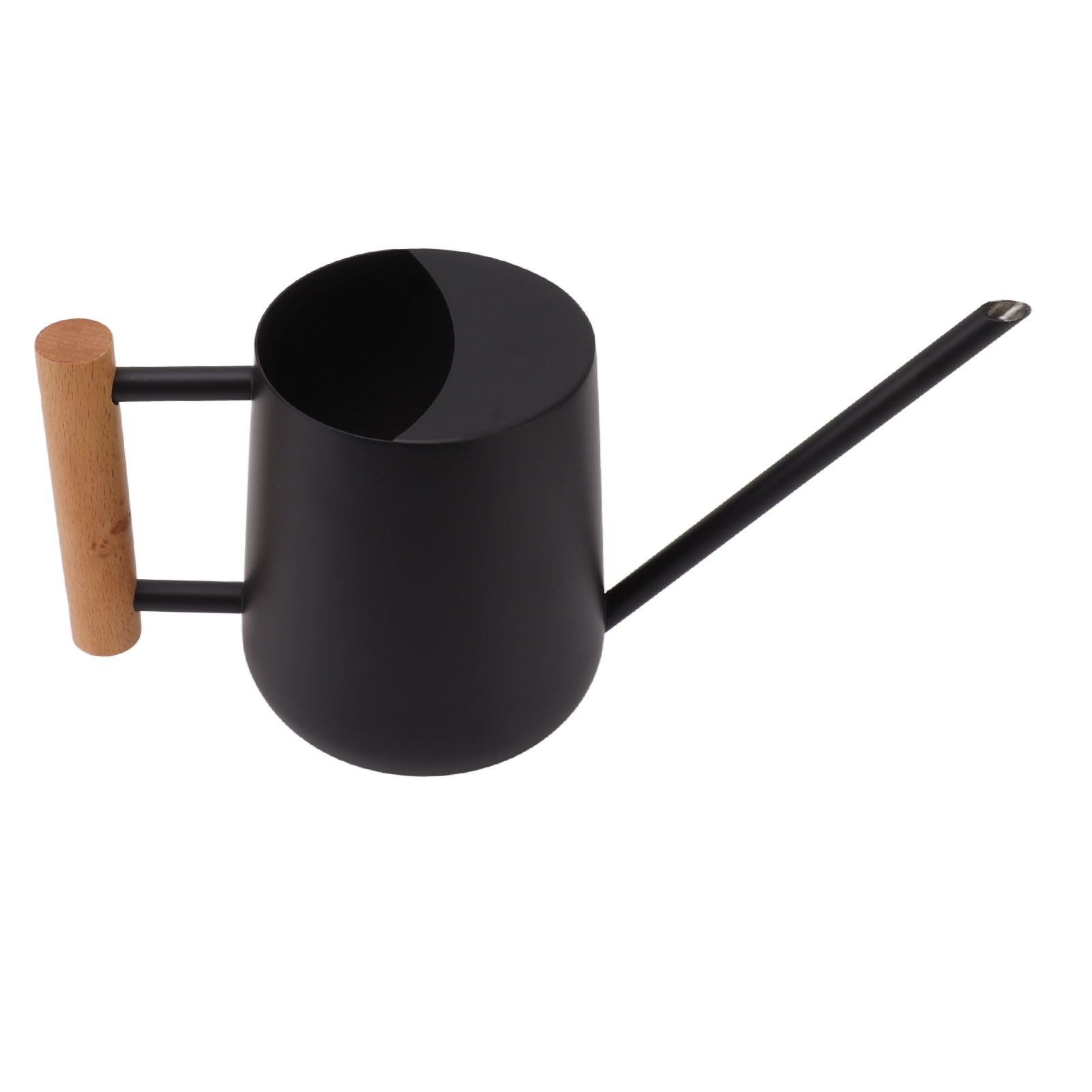 Watering Can 900ml Stainless Steel Long Spout Wooden Handle Elegant Flower Watering Pot for Garden Family Outdoor Black โ image 4