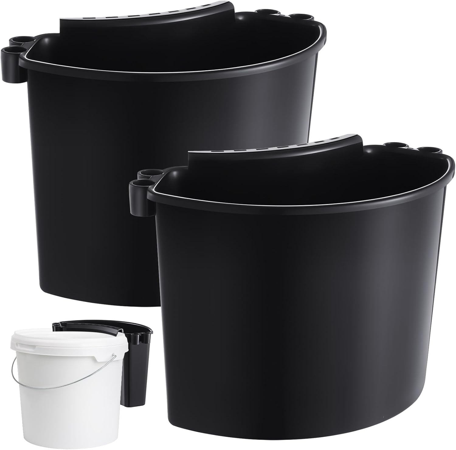 2 Pcs Car Detailing Bucket Organizer 10.2 × 7.8 × 5.5 Inch Car Washing Bucket Caddy Portable Multipurpose Hanging Organizer for Accessories Tool Home Garden