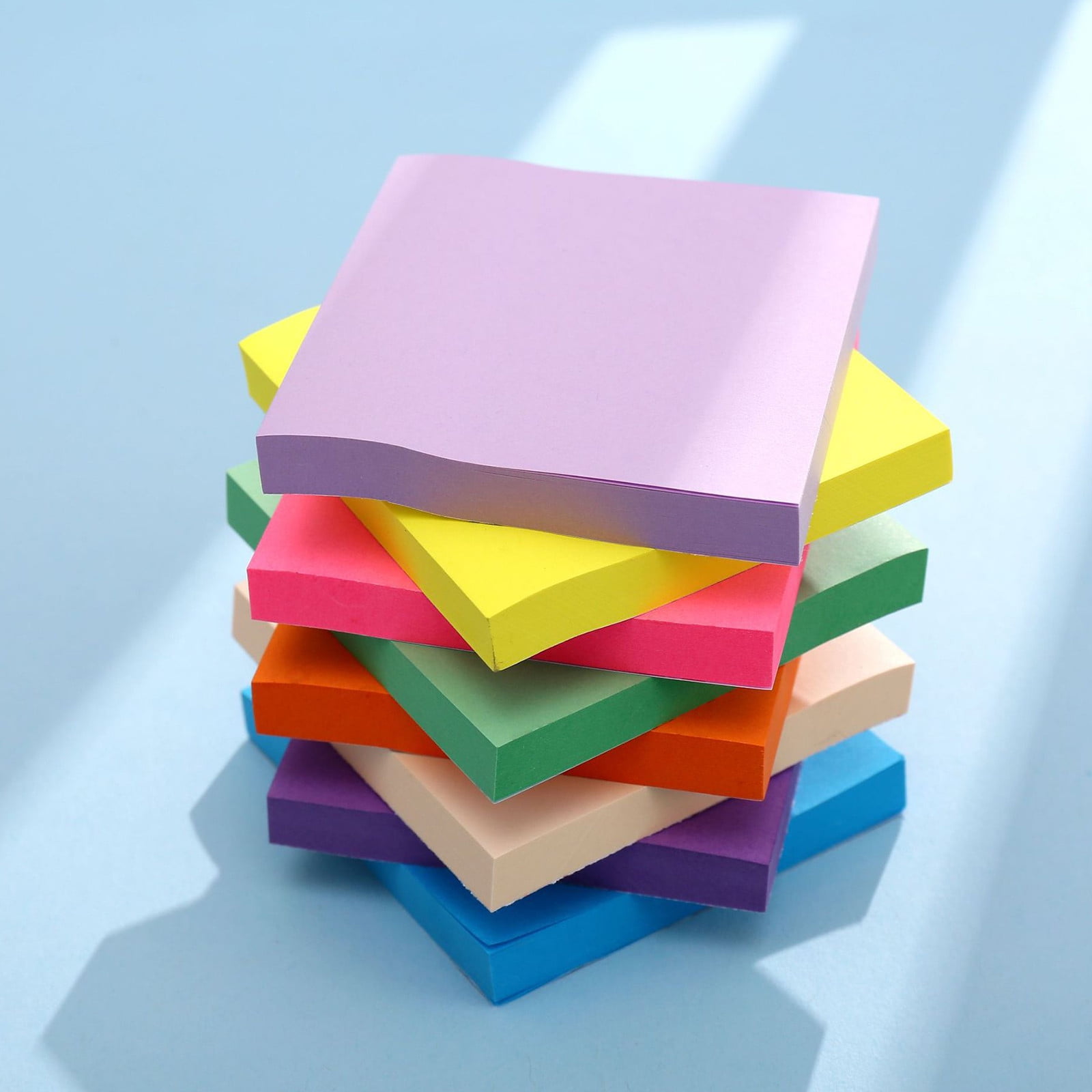 1 Pack Premium Multi-Use Sticky Notes 3x3 in Post Bright Stickies Colorful Super Sticking Power Memo Pads, Strong Adhesive, 100 Sheets/pad, Super Sticking — image 5
