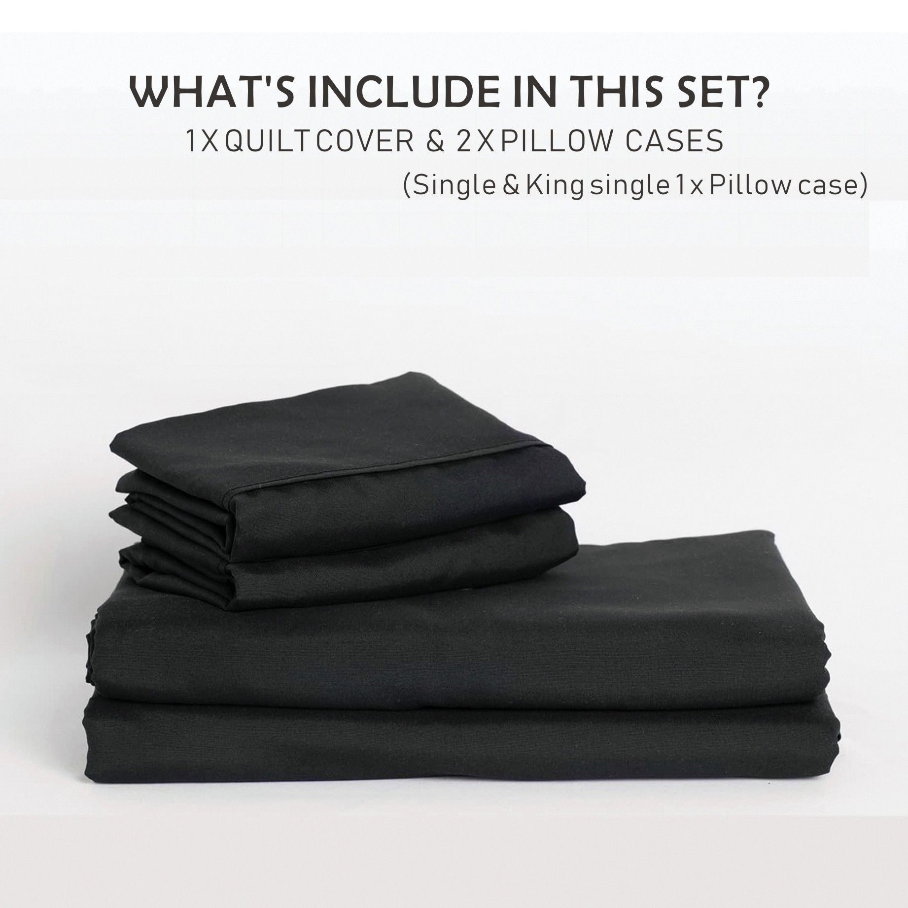 3 Piece Hotel Soft Microfiber Quilt Cover Set-2000TC Duvet/Donna Cover Set & Pillowcases -1 Quilt Cover Zipper Closure & 1 x Pillowcases-Breathable Bedding — image 6