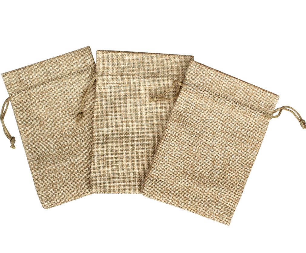 Lot of 24 3.5x5 Inch Burlap Gift Bags with Drawstring Linen Jewelry Pouches Burlap Sacks for Wedding Favors Party Gifts โ image 4