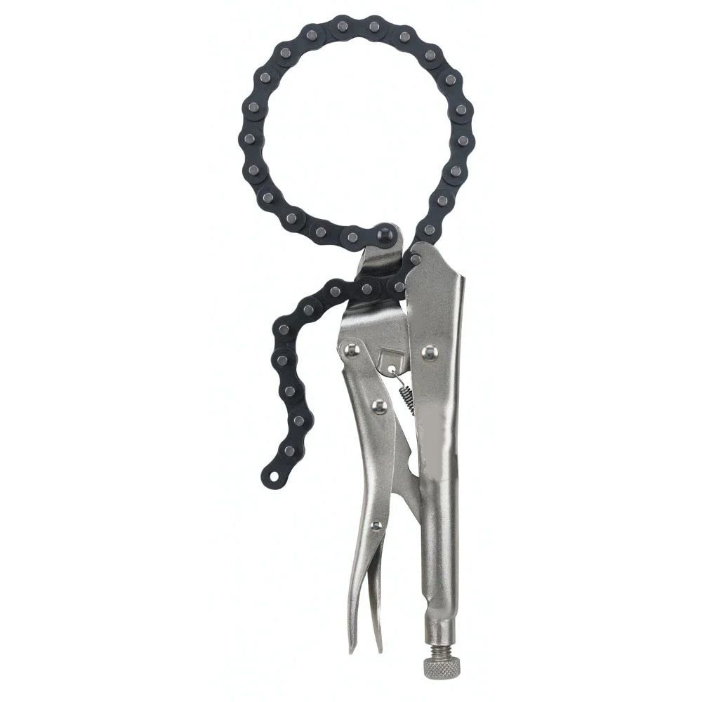 Locking Chain Clamp, Locking Chain Pliers with 80cm Chain, Quick Release，Heavy Duty Chain Vise Grip, Locking Chian Pliers Chain Vise Wrench for Any Shaped