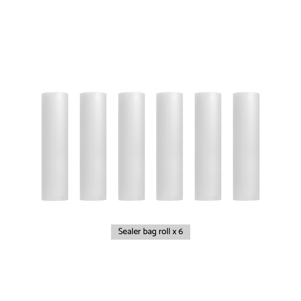 6 Rolls Food Vacuum Sealer Bags Storage Saver Heat Sealing Bag Pack 28CMX6M โ image 3