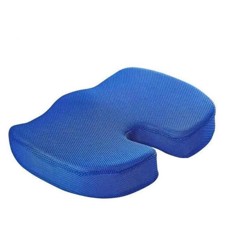 Orthopaedic Memory Foam Seat Cushion Support Back Pain Chair Pillow Car - Blue