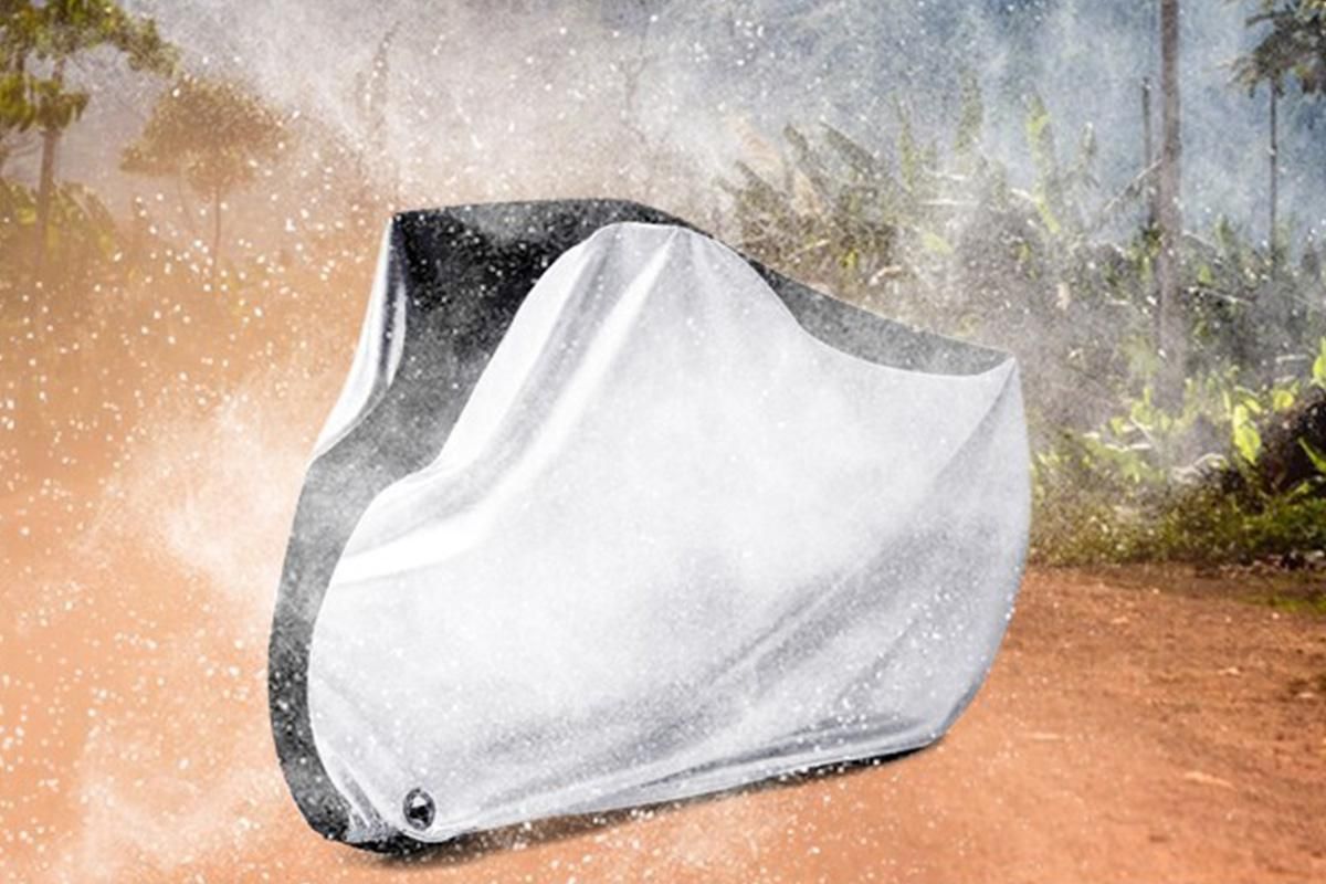 210D Waterproof Bike Cover with Lock Hole for Outdoor Storage - M — image 3