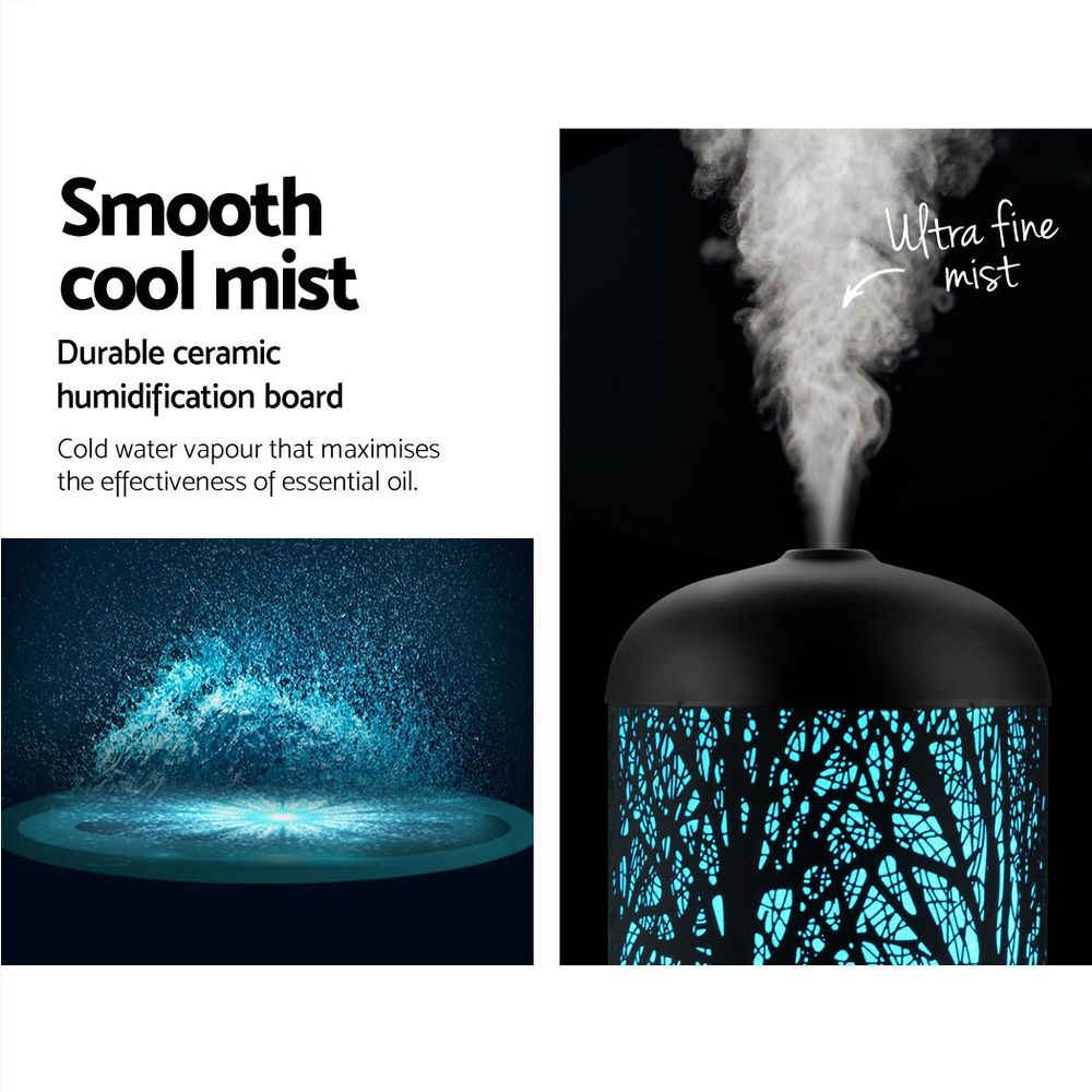 Black Aroma Diffuser 160 ml, Ultrasonic Aromatherapy Humidifier โ image 5
