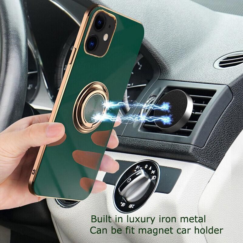 Silicone Ring Stand Case Cover for iPhone 14 13 12 Pro Max — image 6