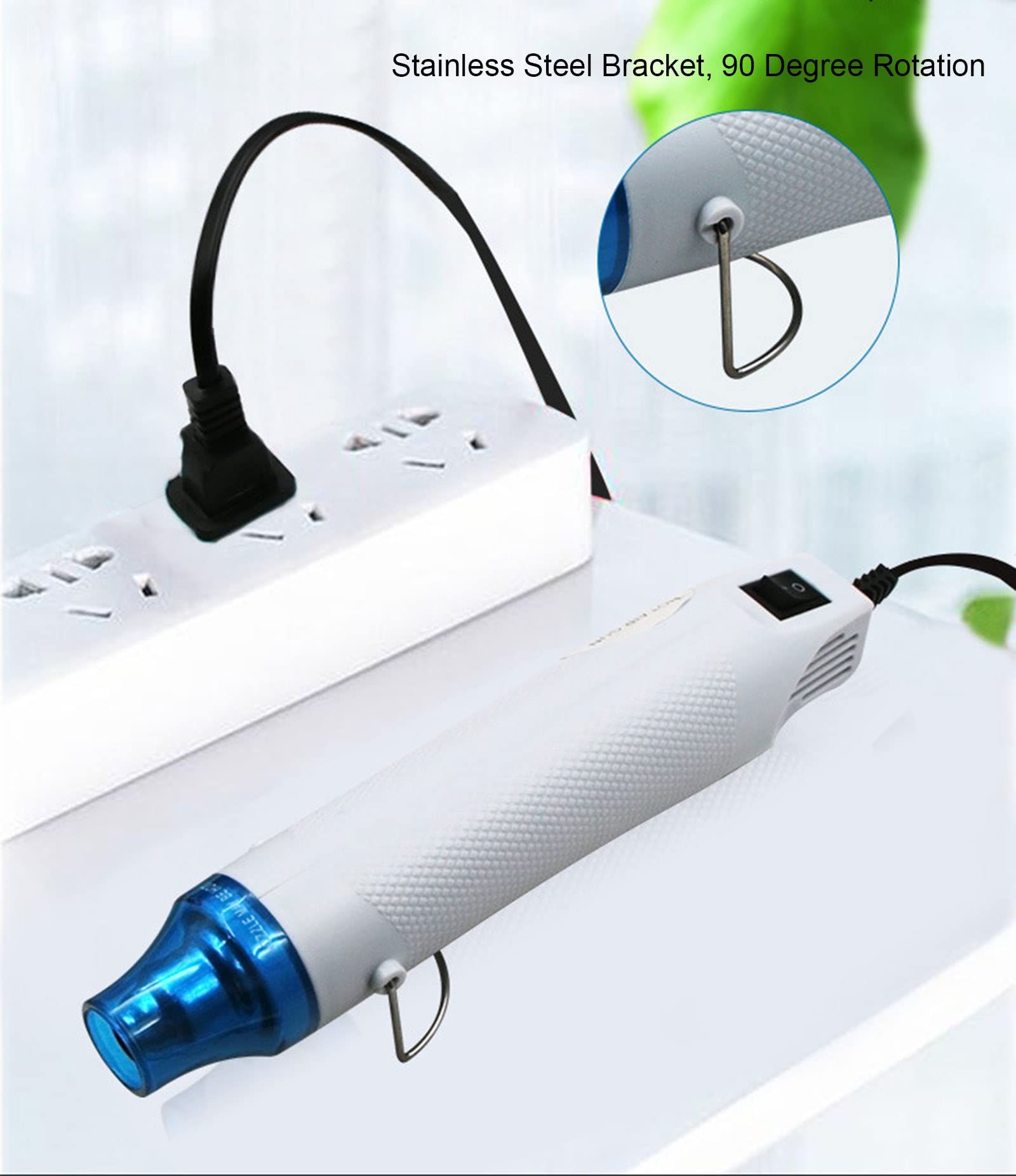 Portable Mini Handheld Hot Air Gun, 200℃ Handheld Portable Hot Air Gun, Epoxy Resin Supplies (White) — image 5