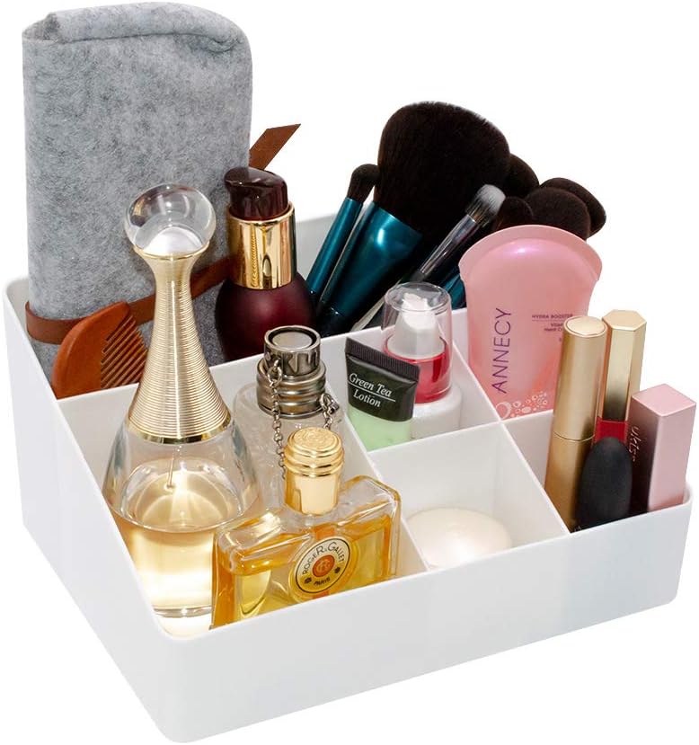 Apricot Cosmetic Storage Box with 6 Compartments - Skincare Organizer and Jewelry Holder — image 2