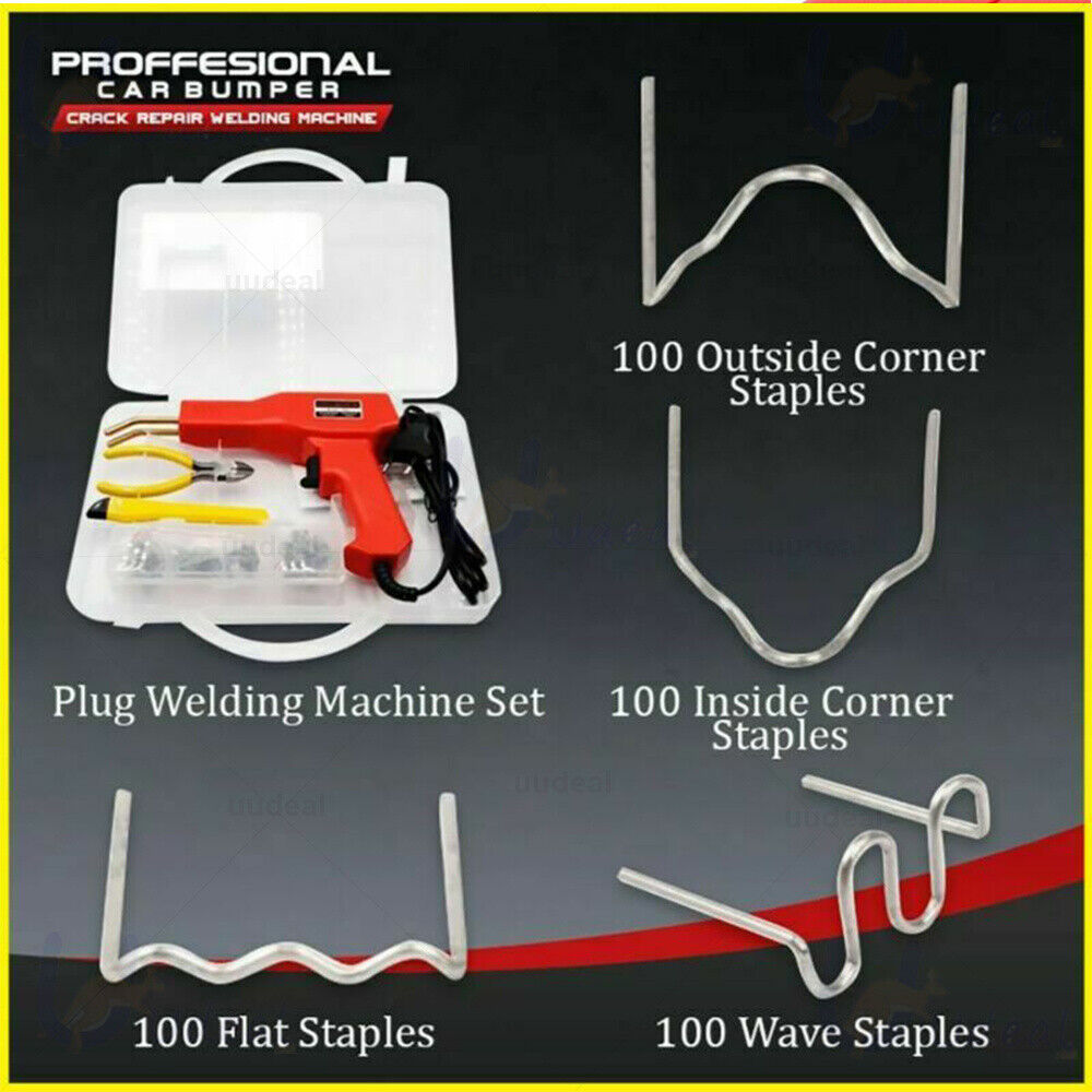 Plastic Welder Garage Tool Hot Staple Staplers Bumper Repair Welding Machine Kit — image 2