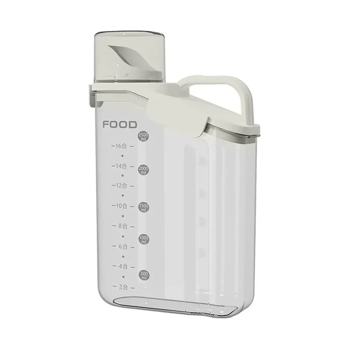 2Sizes Portable Transparent Grain Storage Jar Cat Food Rice Snack Tea Container - 2800ML β image 4