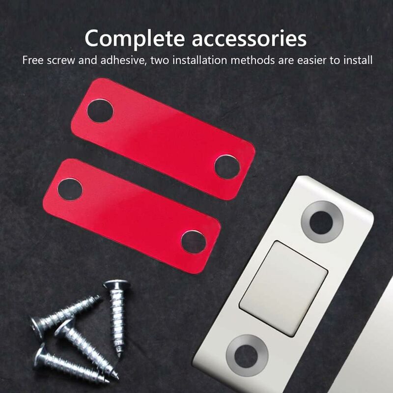4/8-pack Self-Adhesive Magnetic Cabinet Door Catches Stainless Steel Magnet Lock for Kitchen Cabinet Magnetic Closing Drawer Cupboard Door Lock โ image 3