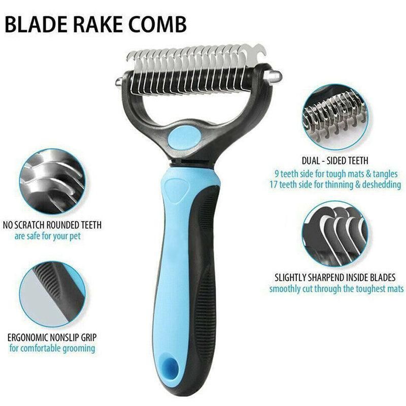 Dog Pet Cat Grooming Comb Brush Undercoat Rake Dematting Deshedding Trimmer Tool โ image 6
