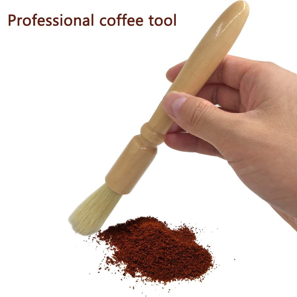 4 Packs Coffee Grinder Brush,DanziX Wooden Cleaning Brush for Grinders and Pasta Makers-Coffee brush 2 Size — image 4