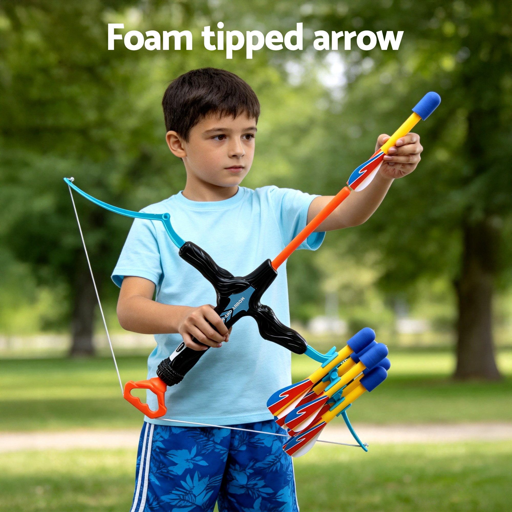 Keezi Kids Bow and Arrow Set Outdoor Sport Game Archery Toys 6 Arrows Children Gifts — image 5