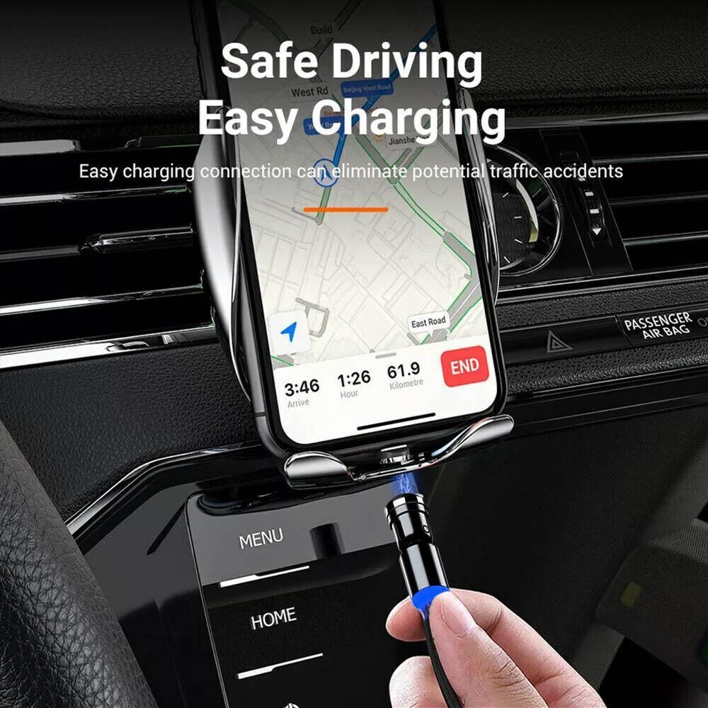 540 Degree Rotating Magnetic Charging Cable USB Data Cord for iPhone 1m 2m 3m - 3m β image 4