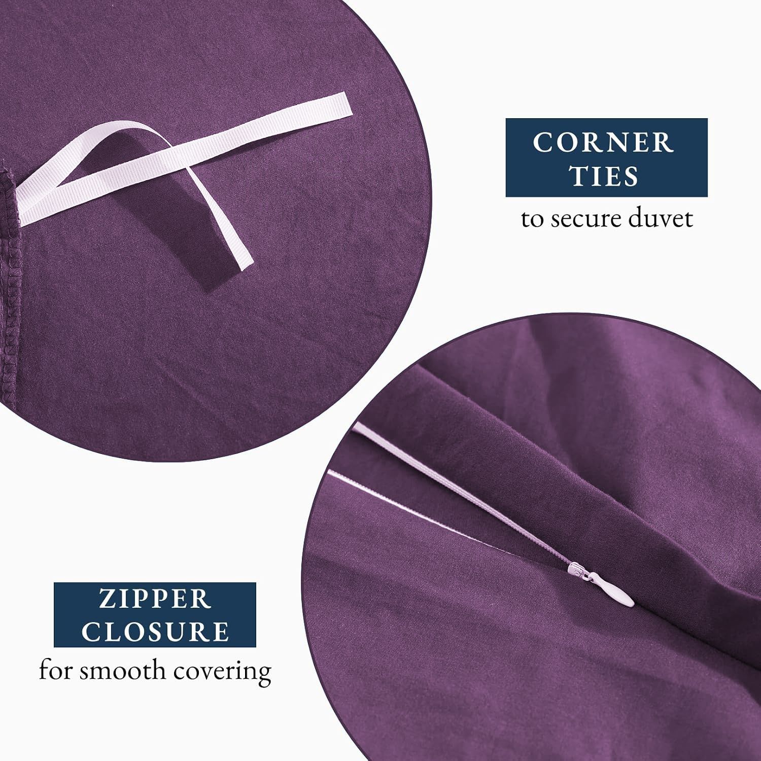 Hotel Soft Microfiber Duvet Cover Set-2000TC Quilt Cover Set & Pillowcases -1 Donna Cover Zipper Closure & 1 x Pillowcases-Breathable Bedding - Wrinkle, Fade — image 5