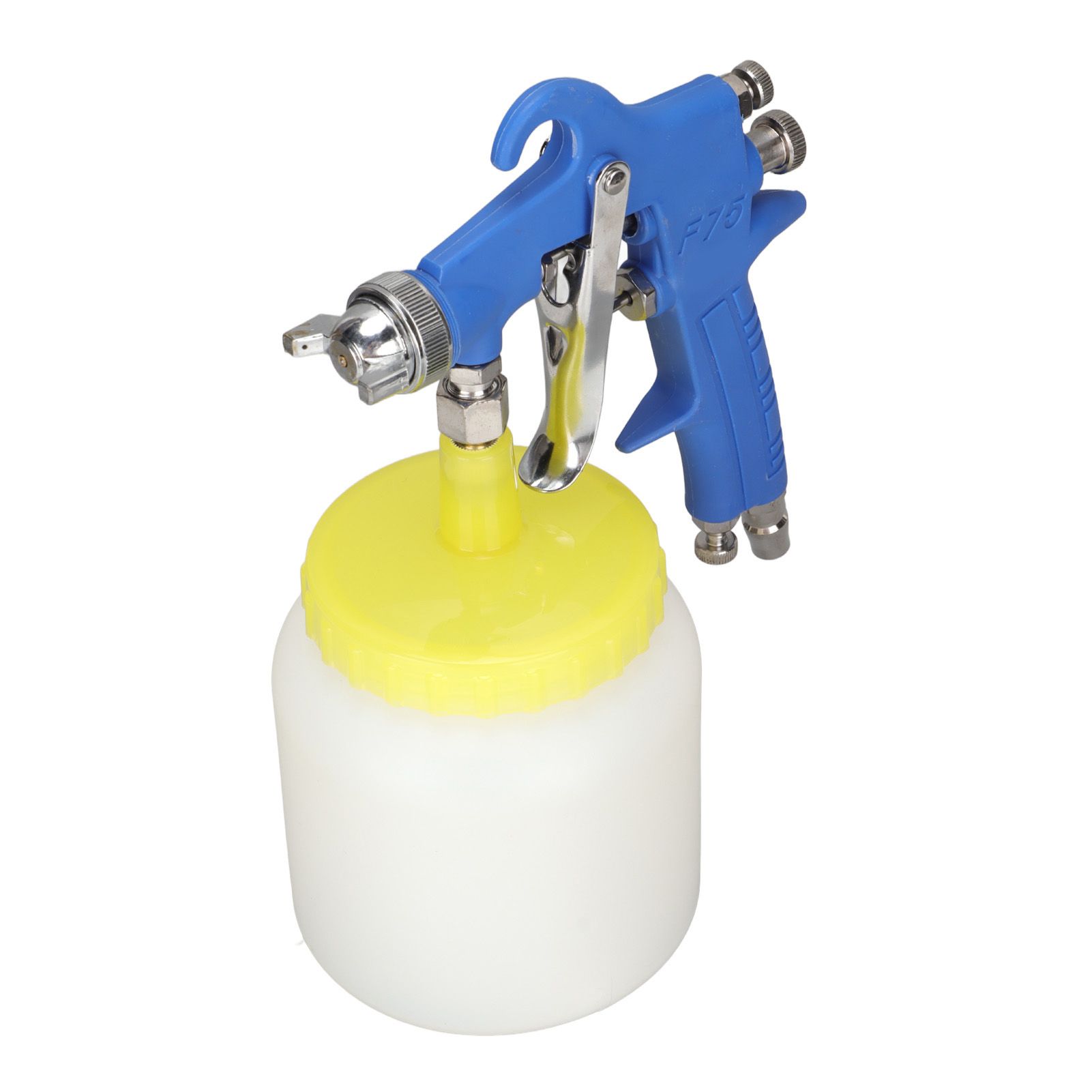 F 75 1.5mm Paint Sprayer Hydrocone Type Stainless Steel Air Varnish Sprayer for Automotive Industrial Blue โ image 6