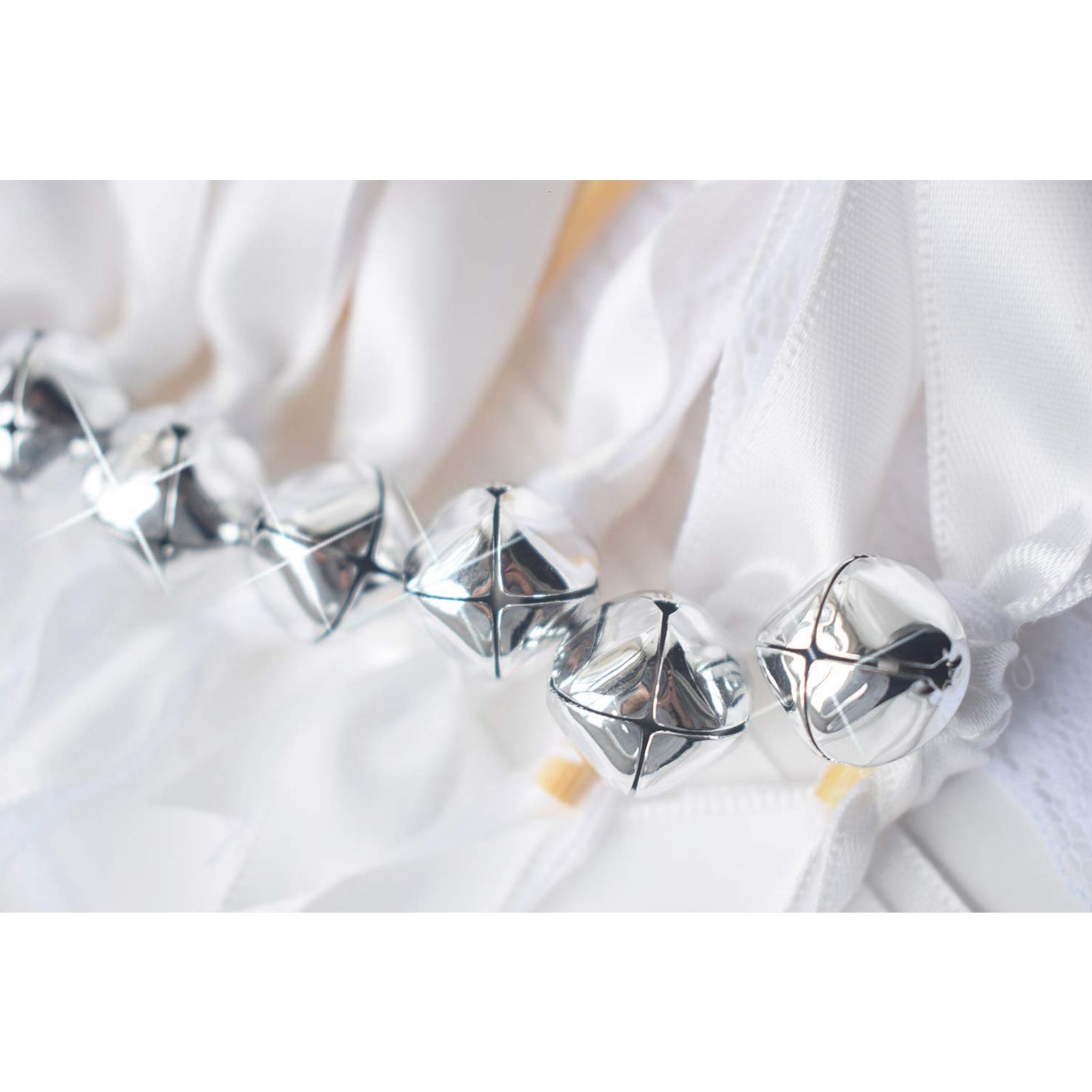 Lace Ribbon Fairy Wand Streamer Stick with Bell Ribbon Magic Wand Decoration for Lawn Wedding Festival Party — image 4