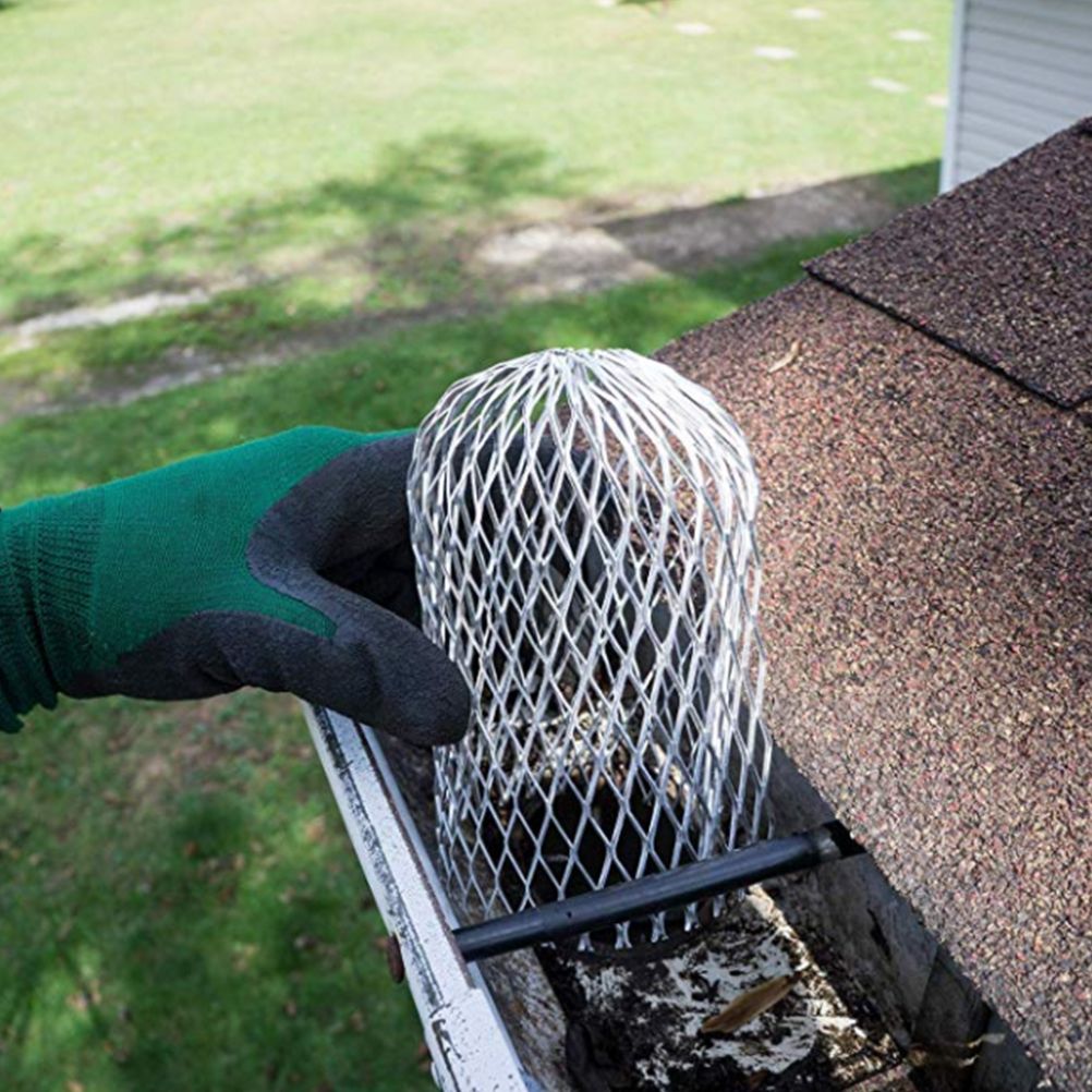 Lightweight Aluminum Gutter Guard Strainer Mesh Gutter Downspout Guard for Leaf Rain Filter โ image 6