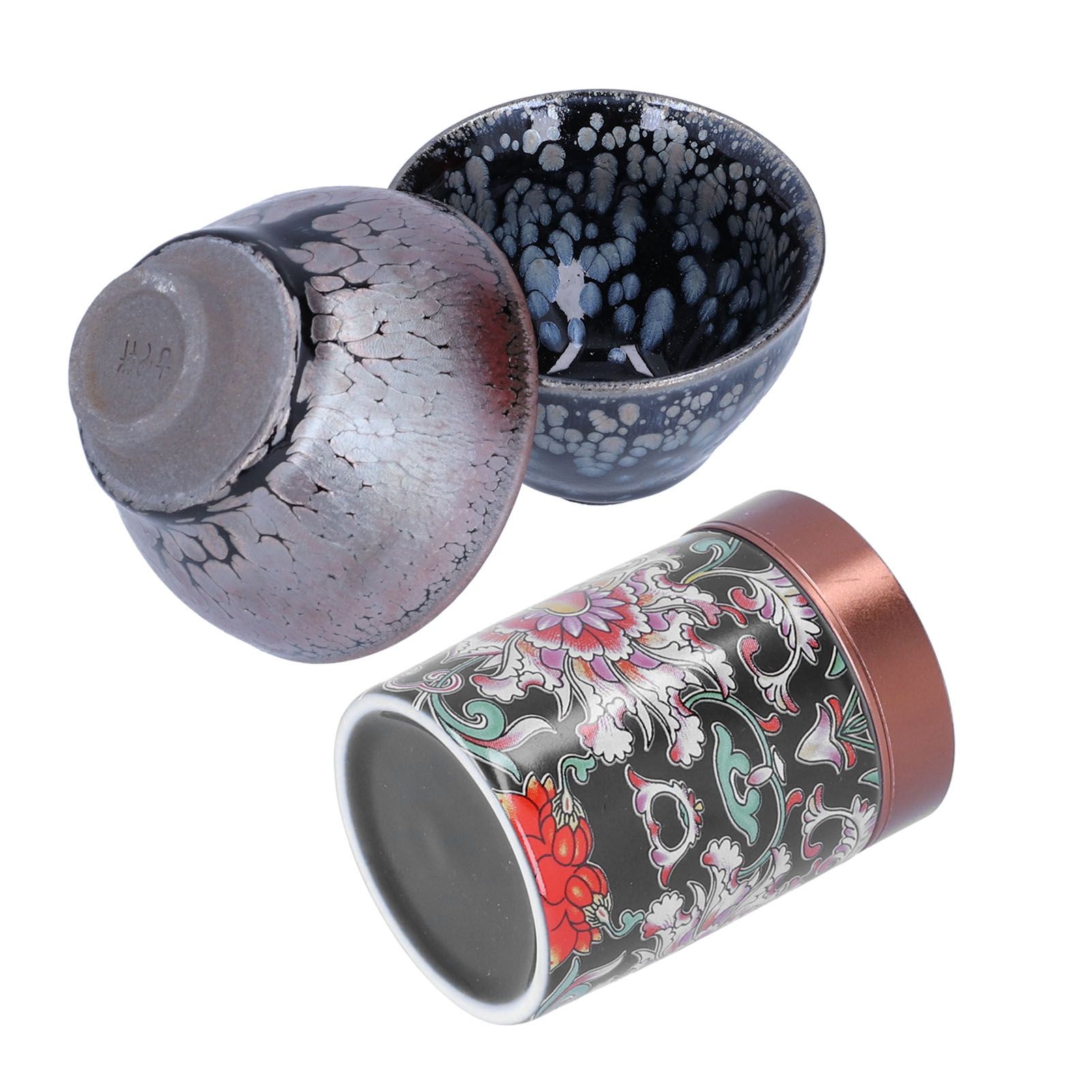 Ceramic Kung Fu Tea Set Tea Canister with Tea Cup for Home Tea House Gift Tea Accessory — image 2
