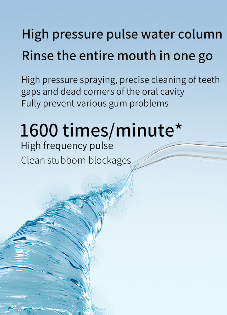 Black Portable Ultrasonic Oral Irrigator with 3 Cleaning Modes Smart Teeth Cleaning Machine โ image 6