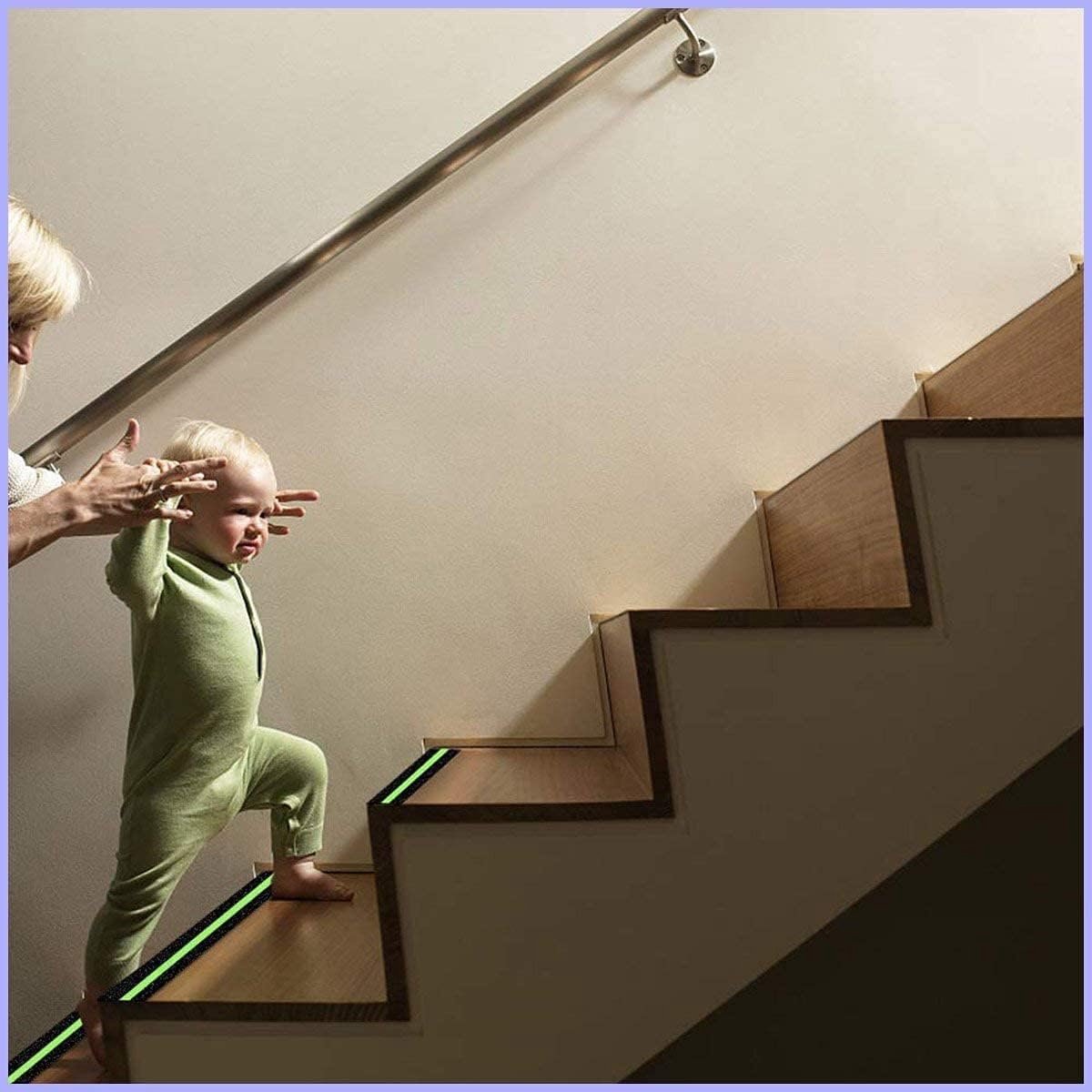 Roll Anti-slip adhesive tape - Stair tape - with glow-in-the-dark light film - Anti-slip Griptape - Glowing in the Dark - safety tape for stairs, ladders โ image 6