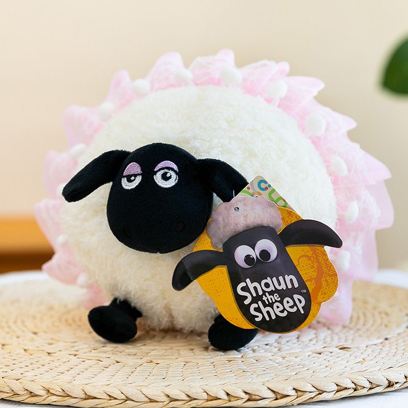 Cute Shaun the Sheep Plush Toy - Soft Stuffed Sheep Doll in Ballet Dress - Adorable Animal Plushie for Birthday Gift - Shirley Ballet 25cm