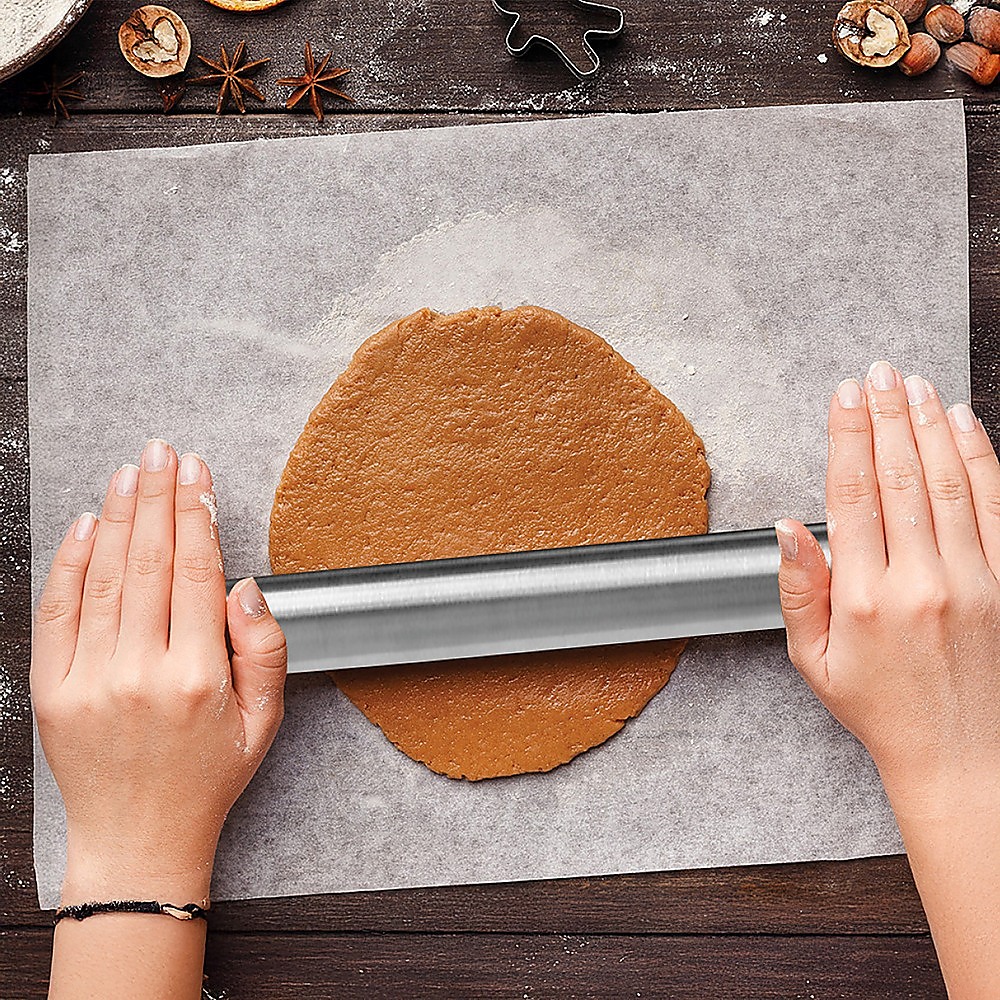 Professional Rolling Pin for Baking Premium 304 Stainless Steel Kitchen Rod โ image 2