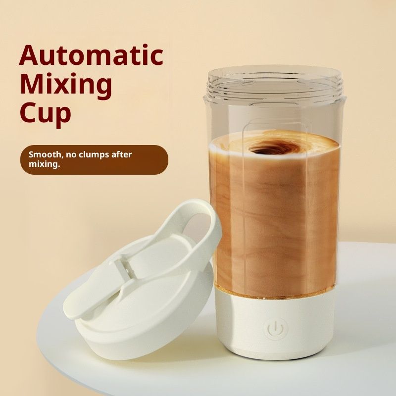 Electric Shaker Bottle, BPA Free - Portable Mixer Cup/USB Rechargeable Shaker Cups for Protein Shakes and Meal Replacement Shakes, 15.22 oz (White) โ image 3