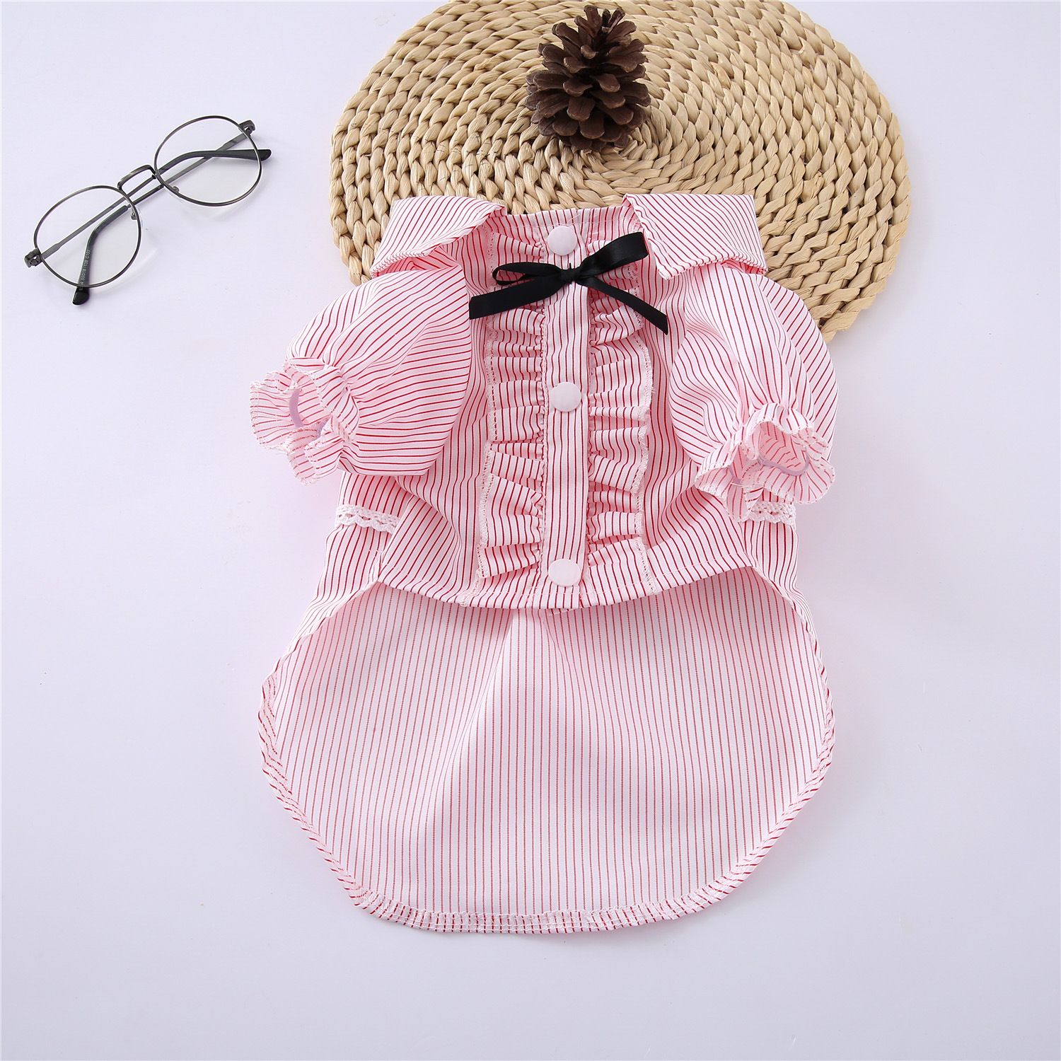 Pet Dog Shirt Polyester Casual Small Breed shirt pink