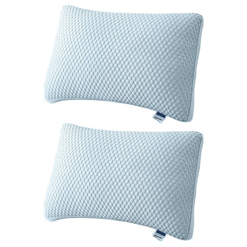 2pcs Breathable Pillow Set for Summer Comfort Soft for Home Use Sleeping Support — image 2